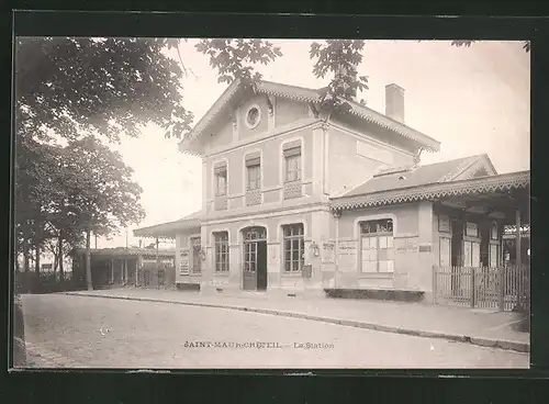AK Saint-Maur-Créteil, La Station, Bahnhof