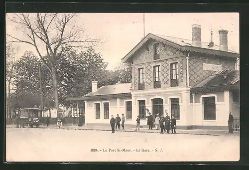 AK Le Parc St-Maur, La Gare, Bahnhof
