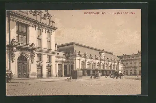 AK Bordeaux, La Gare St-Jean, Bahnhof