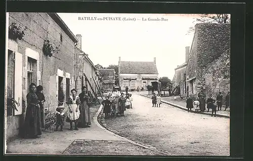 AK Batilly-en-Puisaye, La Grande-Rue