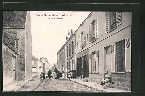 AK Sermaises-du-Loiret, Rue de Chartres