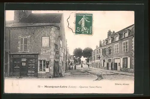AK Meung-sur-Loire, Quartier Saint-Pierre