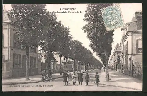 AK Pithiviers, Boulevard du Chemin de Fer