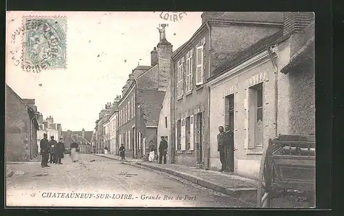 AK Chateauneuf-sur-Loire, Grande Rue du Port