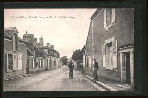 AK Dammarie-sur-Loing, Rue de Chatillon Coligny