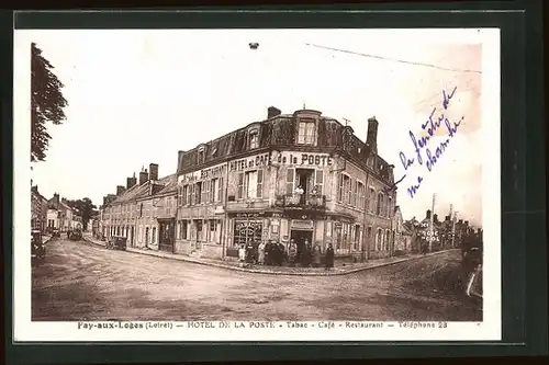 AK Fay-aux-Loges, Hotel de la Poste, Tabac, Café