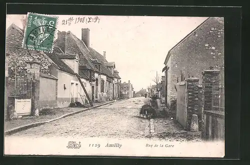 AK Amilly, Rue de la Gare