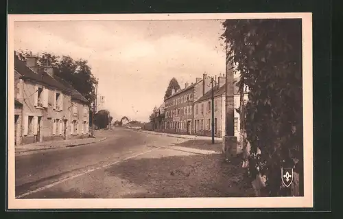 AK Meung-sur-Loire, Route d'Orléans et la Gendarmerie