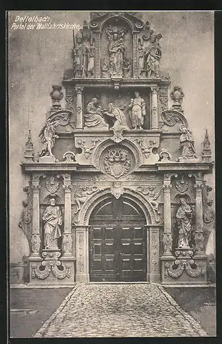 AK Dettelbach / Main, Portal der Wallfahrtskirche