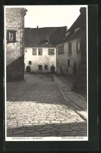 AK Rothenfels, Blick in den Burghof