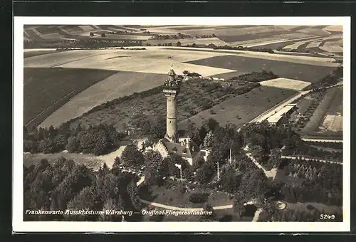 AK Würzburg, Gasthaus Frankenwarte und Aussichtsturm