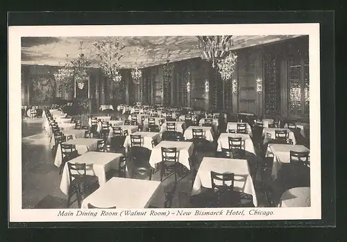 AK Chicago, IL, New Bismarck Hotel, Main Dining Room