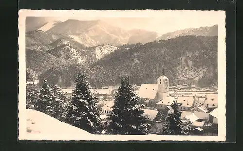 AK Türnitz, Teilansicht vom Ort im Winter