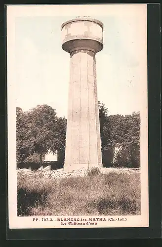 AK Blanzac-les-Matha, Le Chateau d`eau, Wasserturm