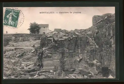 AK Montalieu, Carriére de pierres, Steinbruch