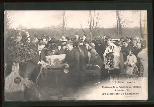 AK Lamarche, Explosion de la Pudrerie de Vonges 1914