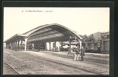 AK Port-Ste-Marie, La Gare, Bahnhof