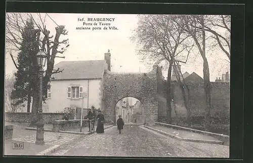AK Beaugency, Porte de Tavers ancienne porte de Ville