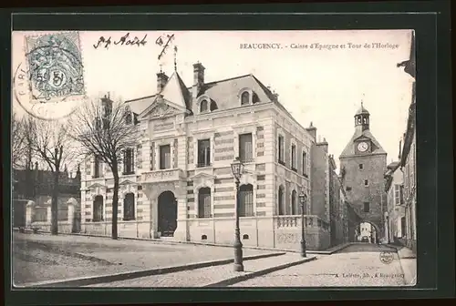 AK Beaugency, Caisse d`Epargne et Tour de l`Horloge