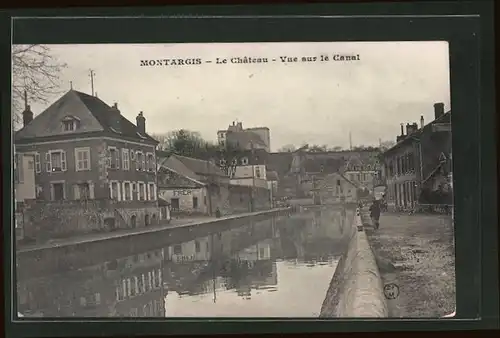 AK Montargis, Le Chateau, Vue sur le Canal