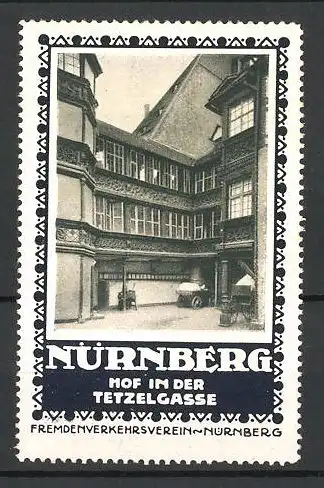 Reklamemarke Nürnberg, Hof in der Tetzelgasse