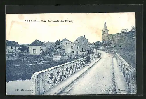 AK Artaix, Vue générale du Bourg