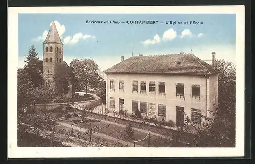 AK Cortambert, L`Eglise et L`Ecole