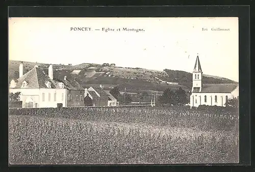 AK Poncey, Eglise et Monatgne