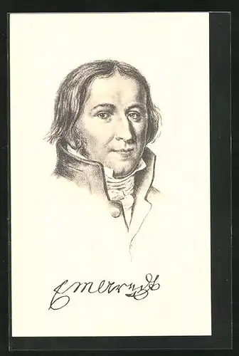 AK Ernst Moritz Arndt, Historiker und Dichter, 1769-1860