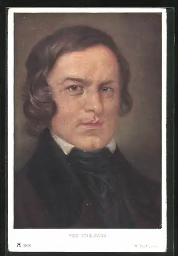 AK Portrait von Robert Schumann, Komponist