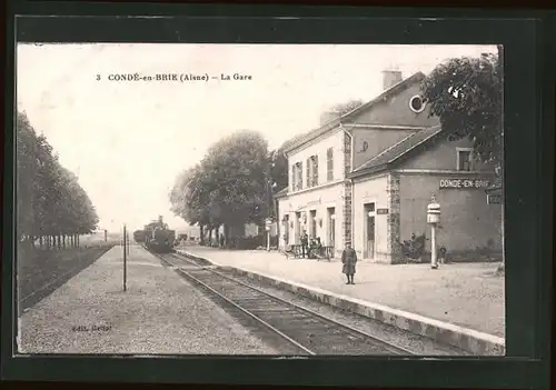 AK Condé-en-Brie, La Gare