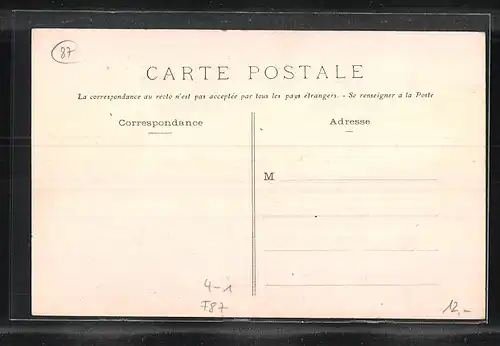 AK Limoges, Funérailles de Camille Vardelle, Le cortége se rendant au Cimetiére 1905, Arbeiterbewegung