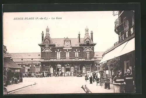AK Berck-Plage, La Gare, Bahnhof