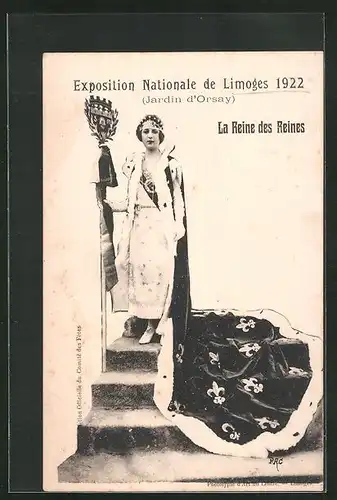 AK Limoges, Exposition Nationale 1922, L aReine des Reines