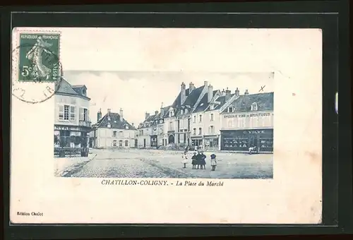 AK Chatillon-Coligny, La Place du Marché