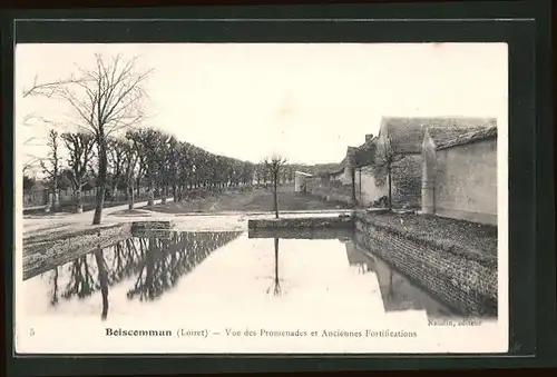 AK Boiscommun, Vue des Promenades et Anciennes Fortifications