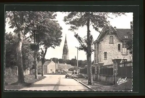 AK Beaune-la-Rolande, Route de Pithiviers