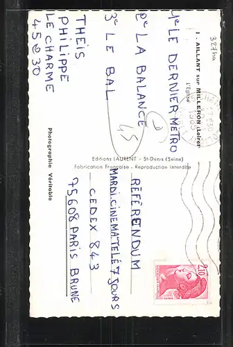 AK Aillant-sur-Milleron, L`Eglise