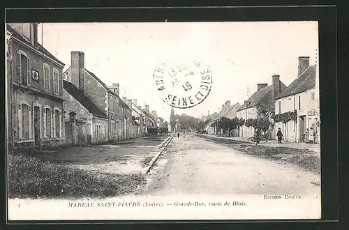 AK Mareau Saint-Flacre, Grande-Rue