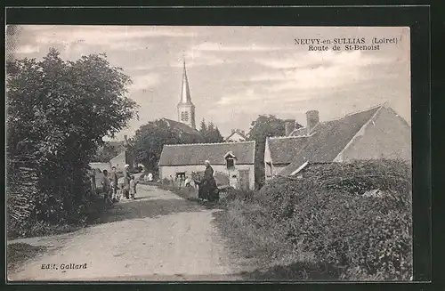 AK Neuvy-en-Sullias, Route de St-Benoist