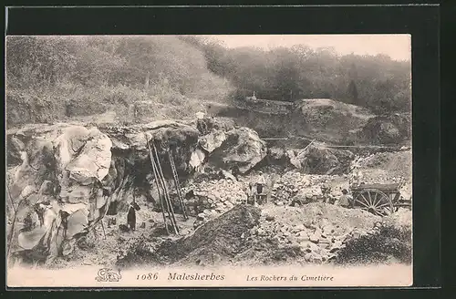 AK Malesherbes, Les Rochers du Cimetiere