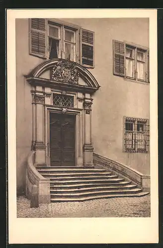 AK Würzburg, Portal des bischöflichen Palais