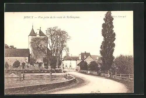 AK Joncy, Vue prise de la route de St-Gengoux