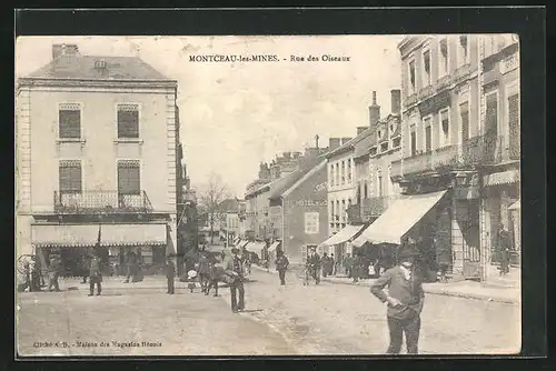 AK Montceau-les-Mines, Rue des Oiseaux