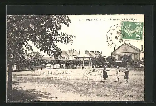 AK Digoin, Place de la Republique