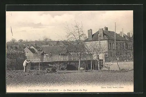 AK Villiers-Saint-Benoit, Le Pont, entrée du Pays