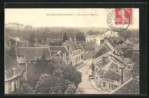 AK Villiers-Saint-Benoit, Vue prise du Clocher