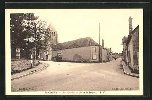 AK Michery, Rue Rombis et Route de Sergines