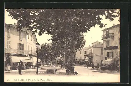 AK La Turbie, La Place Détras