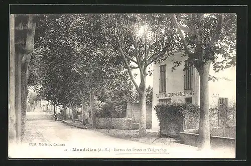 AK Mandelieu, Bureau des Postes et Télégraphes